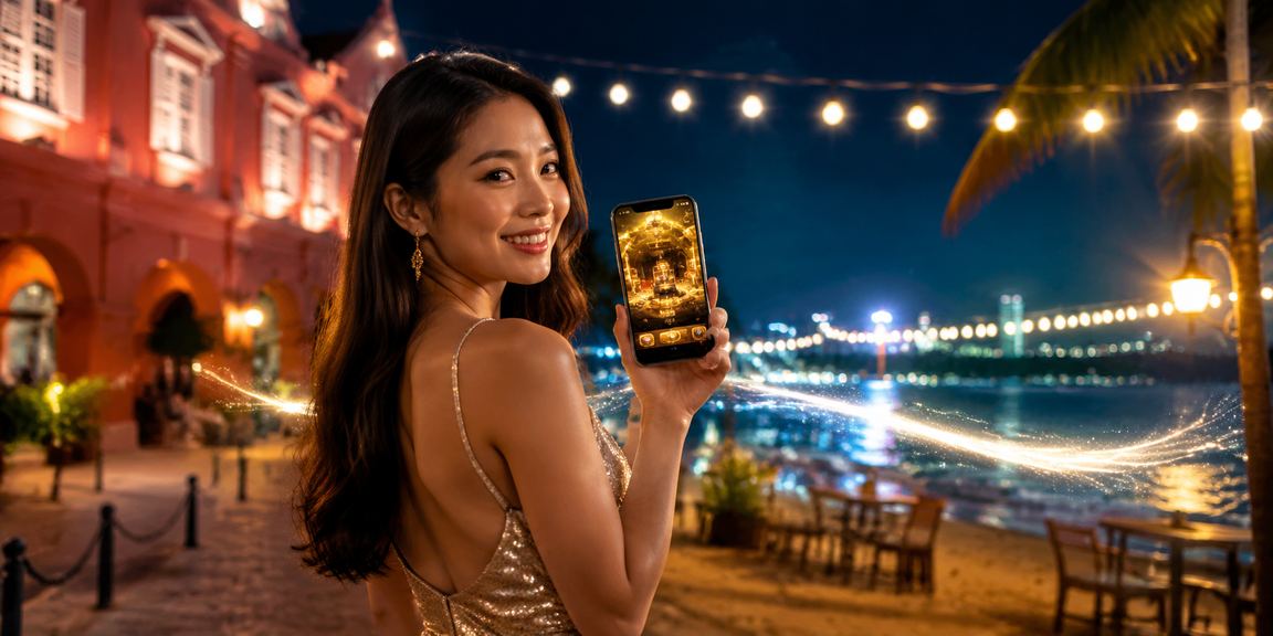 Pengguna di Melaka mengakses aplikasi kasino dan permainan blackjack melalui telefon pintar mereka